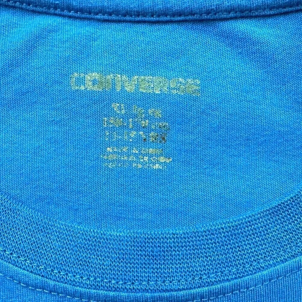 Converse Boys Graphic Tee Blue Sneakers Shirt Youth XL 13-15